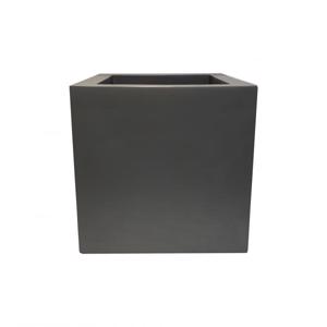 Satin Fibrestone - Cubic Box Planter - Grey