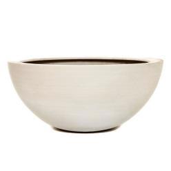 Polystone Contemporary Deep Bowl - Marble White